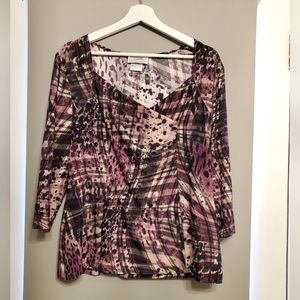 Zacks 3/4 sleeve blouse